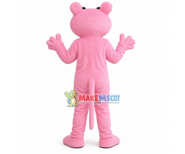 Mischievous Pink Panther Mascot Cartoon Character Costume Mischievous Pink Panther Mascot Cartoon Character Costume