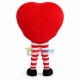 Cartoon Red Heart Man In Striped Pants Mascot Costume Cartoon Red Heart Man In Striped Pants Mascot Costume