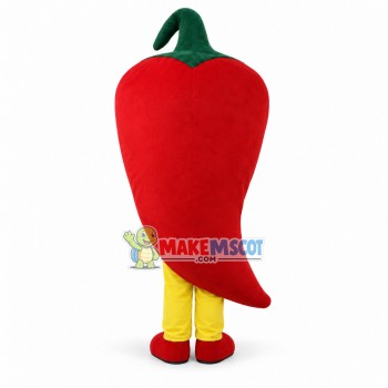 Deluxe Cartoon Red Pepper Mascot Adult Costume Deluxe Cartoon Red Pepper Mascot Adult Costume