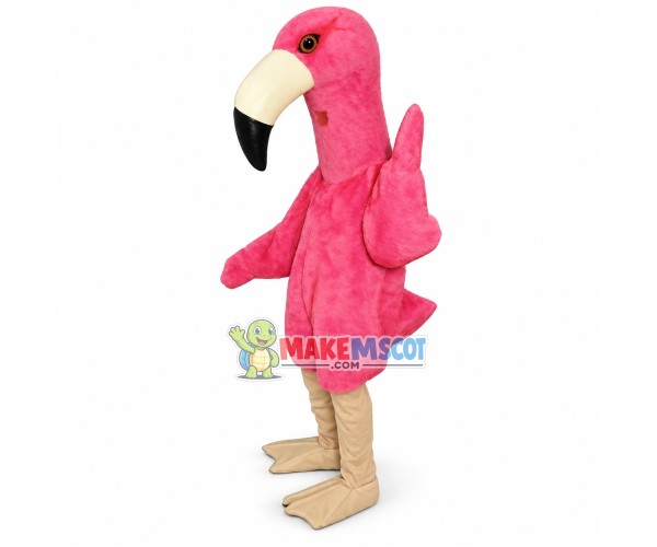 Pink Flamingo Mascot Costume	