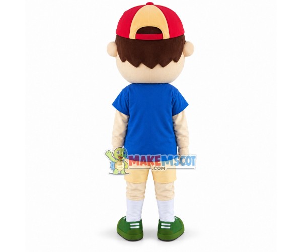 Laughing Boy Mascot Costume Laughing Boy Mascot Costume