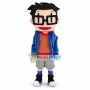 Hardworking Boy Mascot Costume