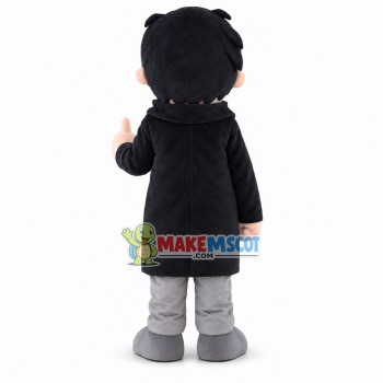 Winking Gentleman Mascot Costume Winking Gentleman Mascot Costume