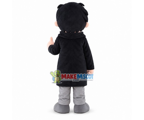 Winking Gentleman Mascot Costume Winking Gentleman Mascot Costume