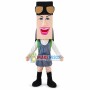 Cool Charming Girl With Square Face Mascot Costume