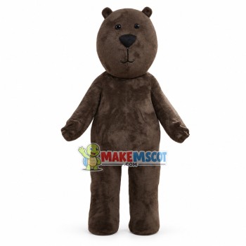 Frowning Brown Bear Mascot Costume For adult
