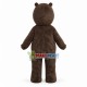 Frowning Brown Bear Mascot Costume For adult Frowning Brown Bear Mascot Costume For adult