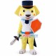 Warrior Corgi Dog Mascot Costume Warrior Corgi Dog Mascot Costume