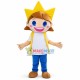 Lively Girl Mascot Costume Lively Girl Mascot Costume