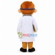 Doctor With Blue Glasses Mascot Costume Doctor With Blue Glasses Mascot Costume