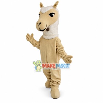 Beige Horse Mascot Costume For Adult Beige Horse Mascot Costume For Adult