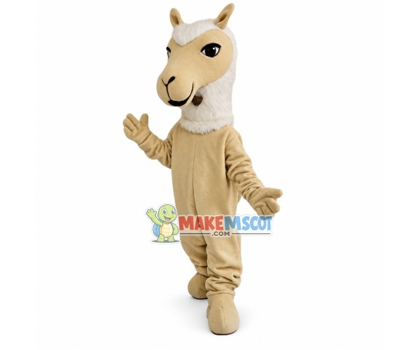 Beige Horse Mascot Costume For Adult Beige Horse Mascot Costume For Adult