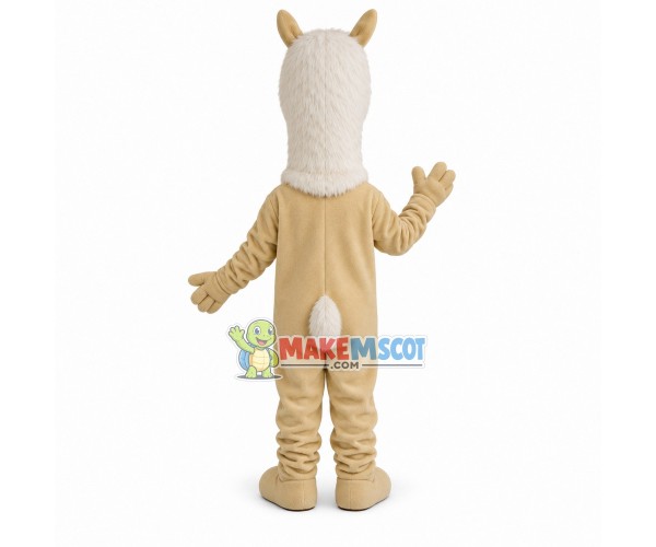Beige Horse Mascot Costume For Adult Beige Horse Mascot Costume For Adult