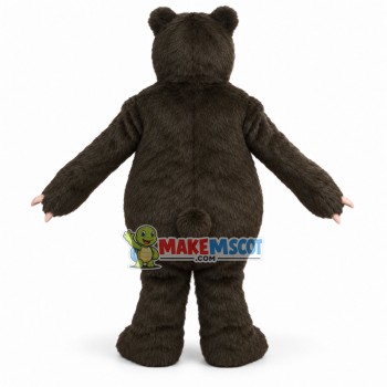 Scary Black Beggar Bear Mascot Adult Plush Costume Scary Black Beggar Bear Mascot Adult Plush Costume