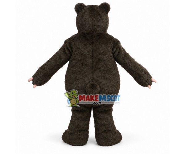 Scary Black Beggar Bear Mascot Adult Plush Costume Scary Black Beggar Bear Mascot Adult Plush Costume