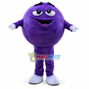 Lightweight Cartoon Purple Chocolate Candy Mascot Adult Costume Lightweight Cartoon Purple Chocolate Candy Mascot Adult Costume