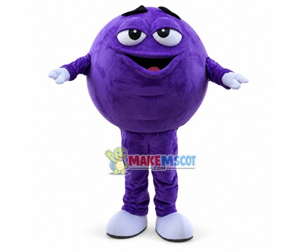 Lightweight Cartoon Purple Chocolate Candy Mascot Adult Costume Lightweight Cartoon Purple Chocolate Candy Mascot Adult Costume