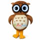 Deluxe Brown Owl Cartoon Mascot Costume Deluxe Brown Owl Cartoon Mascot Costume