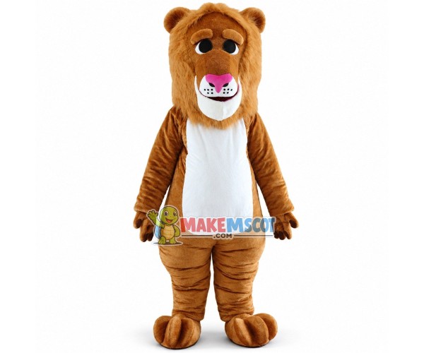 Adult Cartoon Lion Mascot Costume 
