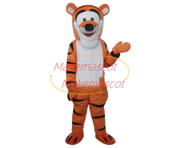 Confident Tigger Mascot Costume Confident Tigger Mascot Costume