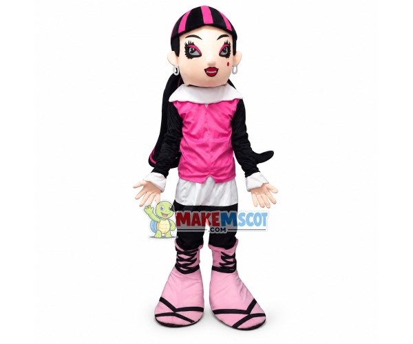 Energetic Draculaura Monster High Mascot Costume Energetic Draculaura Monster High Mascot Costume