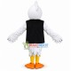 American White Ibis In Black Vest Mascot Costume American White Ibis In Black Vest Mascot Costume