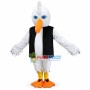 American White Ibis In Black Vest Mascot Costume	