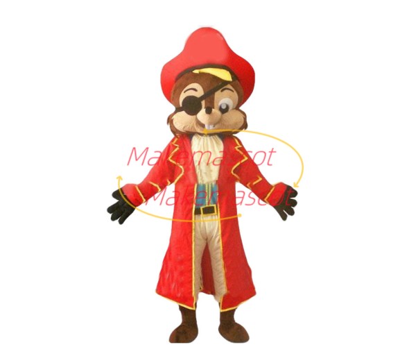 Pirate Squirrel Mascot Costume Pirate Squirrel Mascot Costume
