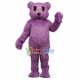 Purple Teddy Bear Long Fur Mascot Costume Purple Teddy Bear Long Fur Mascot Costume