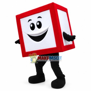 CubeSmart Cubie Mascot Costume CubeSmart Cubie Mascot Costume