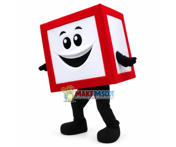 CubeSmart Cubie Mascot Costume CubeSmart Cubie Mascot Costume