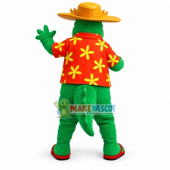 Cool Green Alligator Mascot Costume Cool Green Alligator Mascot Costume