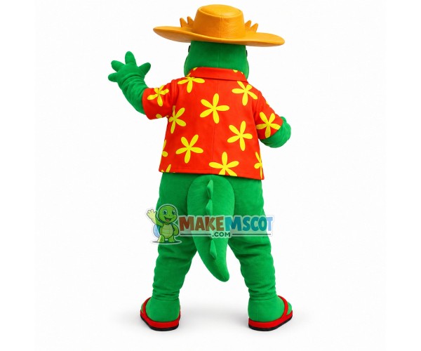 Cool Green Alligator Mascot Costume Cool Green Alligator Mascot Costume