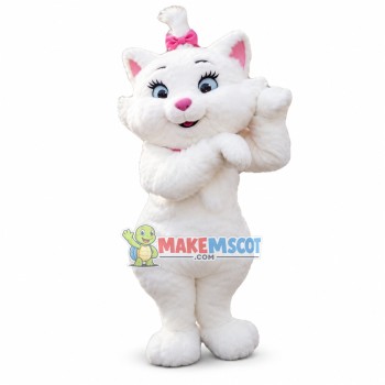 Curious Kitten Marie Mascot Costume Curious Kitten Marie Mascot Costume
