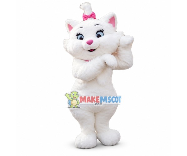 Curious Kitten Marie Mascot Costume Curious Kitten Marie Mascot Costume