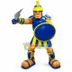 Royal Blue & Gold Spartan Warrior Mascot Costume Royal Blue & Gold Spartan Warrior Mascot Costume
