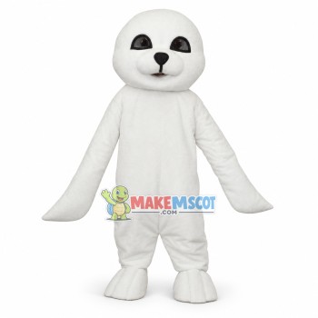 Simple Style Harp Seal Mascot Costume Simple Style Harp Seal Mascot Costume
