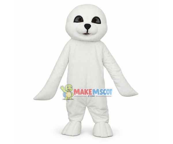 Simple Style Harp Seal Mascot Costume Simple Style Harp Seal Mascot Costume