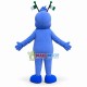 Futuristic Blue Butterfly Mascot Costume Futuristic Blue Butterfly Mascot Costume