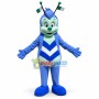Futuristic Blue Butterfly Mascot Costume	
