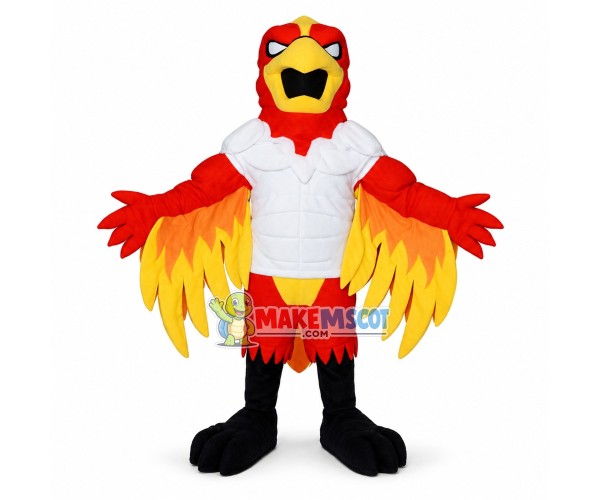 University Power Phoenix Mascot Costume University Power Phoenix Mascot Costume