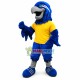 Soccer Blue Hawk Mascot Costume Soccer Blue Hawk Mascot Costume