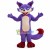 Anime Cartoon Purple Fox Mascot Costume 