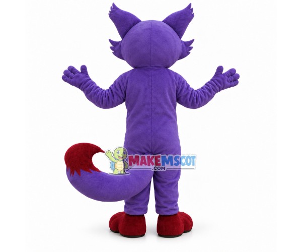 Anime Cartoon Purple Fox Mascot Costume Anime Cartoon Purple Fox Mascot Costume