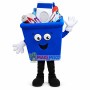 Lightweight Cartoon Blue Bathroom Toilet Cleaning Tidy Storage Box Mascot Adult Costume	