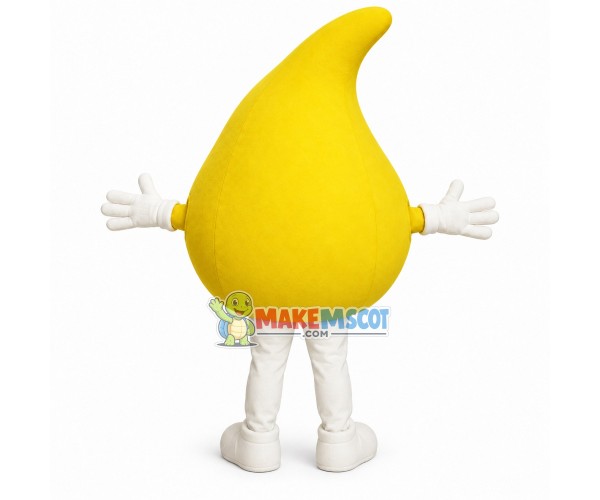 Huge Cartoon Golden Oil Drop Mascot Costume 