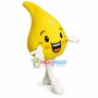 Huge Cartoon Golden Oil Drop Mascot Costume 