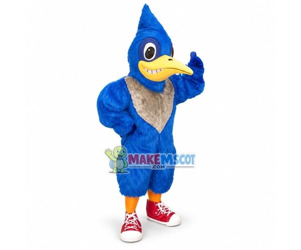 Sport Blue Jay Long Fur Mascot Costume Sport Blue Jay Long Fur Mascot Costume