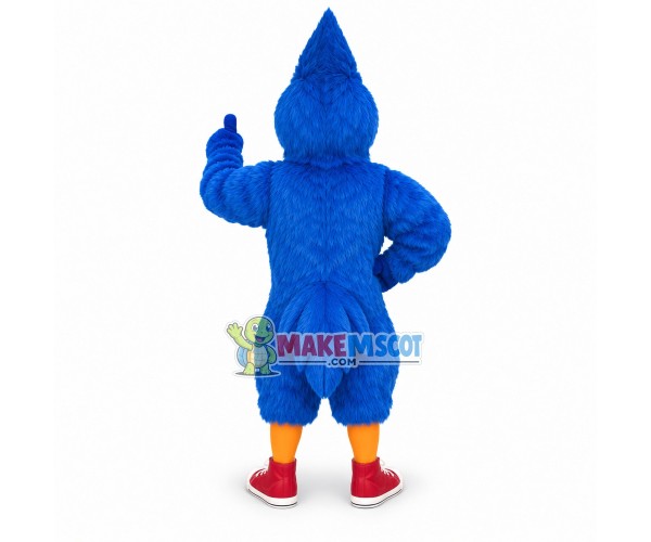 Sport Blue Jay Long Fur Mascot Costume	