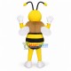 Happy Cartoon Hornet Bee Mascot Costume 